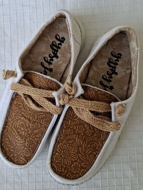 GYPSY JAZZ TOILE & DENIM LUMA TURQUOISE WOMEN'S CASUAL SHOE Sz 8